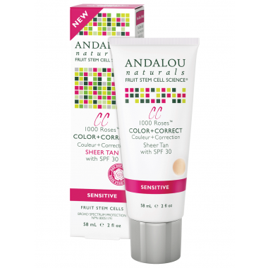 Andalou Naturals 1000 Roses Colour + Correct Sheer Tan SPF 30