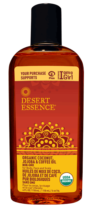Desert Essence Organic Coconut, Jojoba, and Pure Coffee Oil - 4 Fl