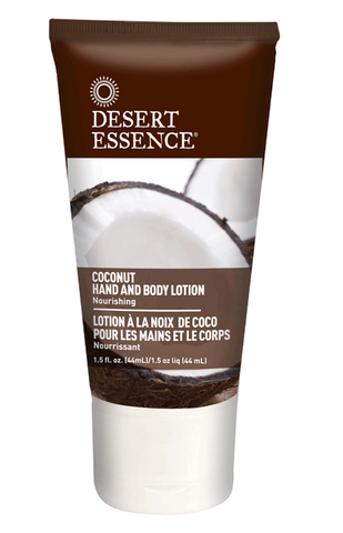 Desert Essence Coconut Hand & Body Lotion Travel Size