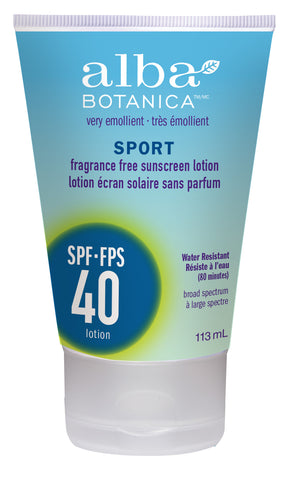 Alba Botanica Very Emollient Sport Sunscreen SPF 40