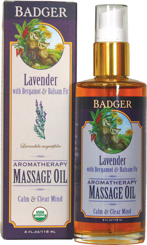 Badger Balm Lavender Aromatherapy Massage Oil
