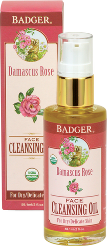 Badger Balm Damascus Rose Cleansing Oil For Delicate Skin