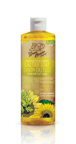 Green Beaver Sunflower Castille Cilantro Liquid Soap