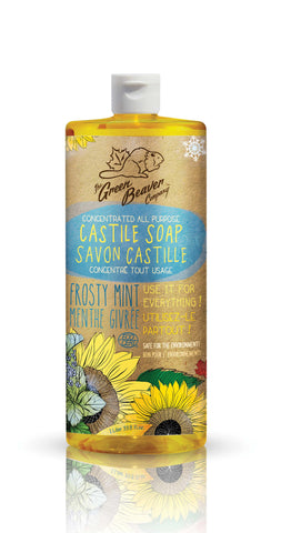 Green Beaver Sunflower Castille Mint Liquid Soap