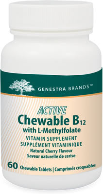 Genestra Active Chewable B12 with L- Methlfolate OUT OF STOCK - TRY PURE MELT B12 AS AN ALTERNATIVE