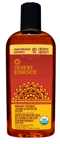 Desert Essence Organic Coconut & Jojoba Coffee Oil