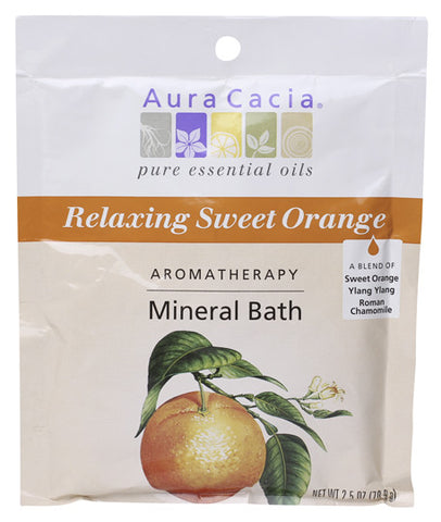 Aura Cacia Relaxing Sweet Orange Mineral Bath