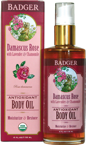Badger Balm Damascus Rose Body Oil