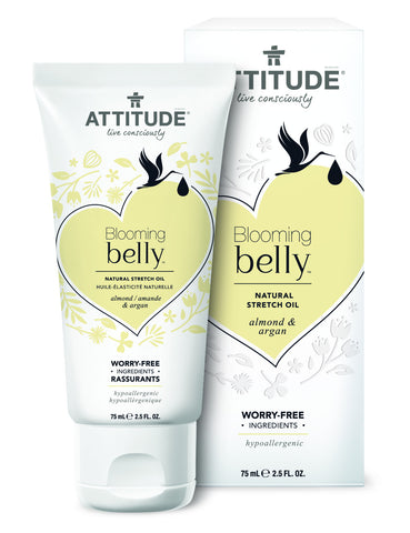 Attitude Blooming Belly Natural Stretch Oil Almond & Argan