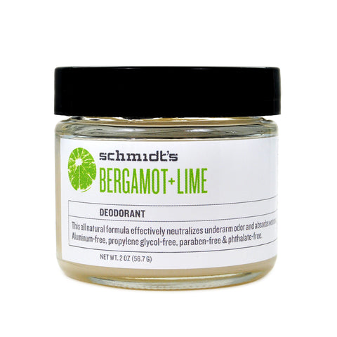 Schmidt's Bergamot & Lime Deodorant Jar