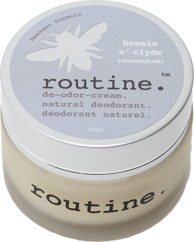 Routine Natural Deodorant Cream in Bonnie n Clyde (unscented)