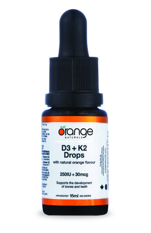Orange Naturals D3 + K2 Drops 250 IU/ 30 mcg