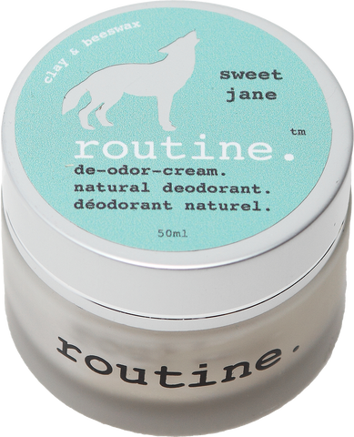 Routine Natural Deodorant Cream in Sweet Jane Scent