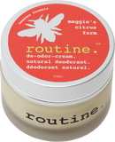 Routine Natural Deodorant Cream in Maggie's Citrus Farm Scent