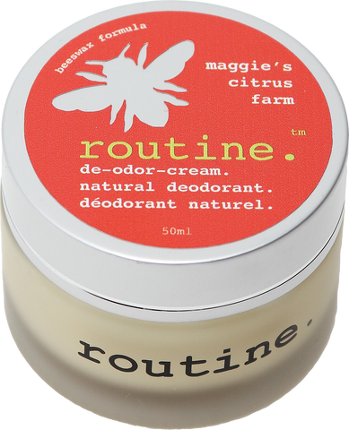 Routine Natural Deodorant Cream in Maggie's Citrus Farm Scent