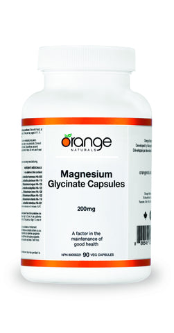 Orange Naturals Magnesium Glycinate 200 mg