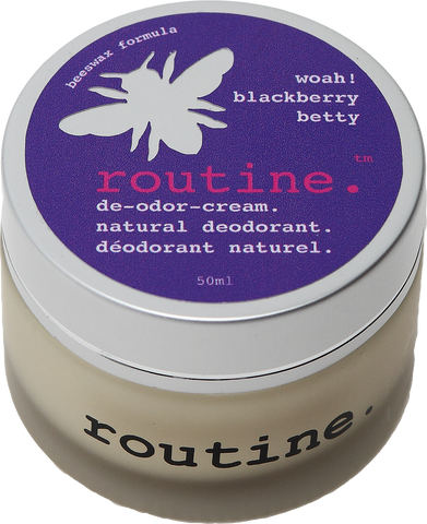Routine Natural Deodorant Cream in Blackberry Betty Scent